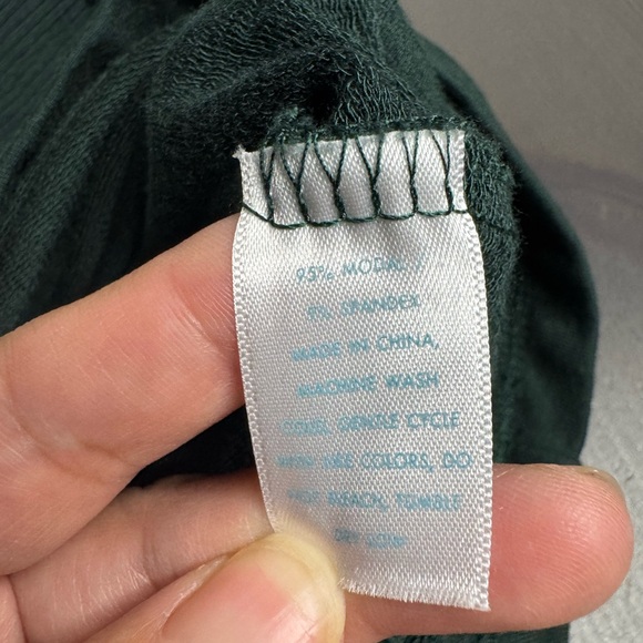 Lake Pajamas Long Sleeve Top in Trekking Green - Picture 6 of 8